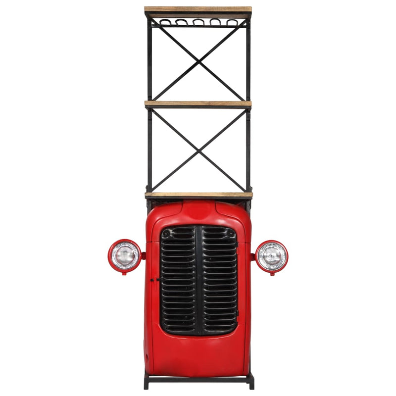 vidaXL Tractor Wine Cabinet 49x31x172 cm Solid Wood Mango