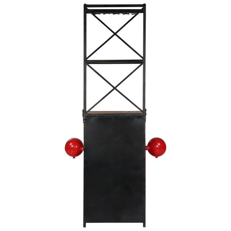 vidaXL Tractor Wine Cabinet 49x31x172 cm Solid Wood Mango
