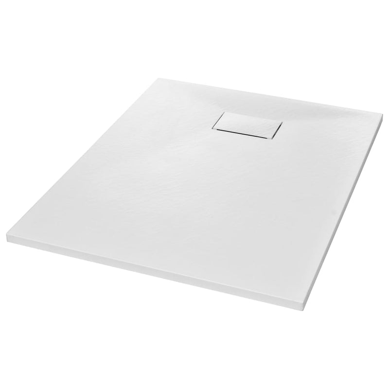 vidaXL Shower Base Tray SMC White 100x80 cm