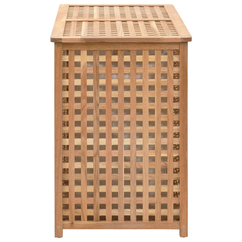 vidaXL Laundry Bin 87.5x46x67 cm Solid Walnut Wood