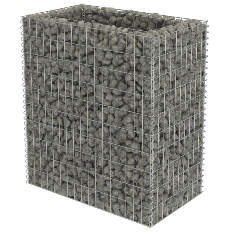 vidaXL Gabion Raised Bed Galvanised Steel 90x50x100 cm
