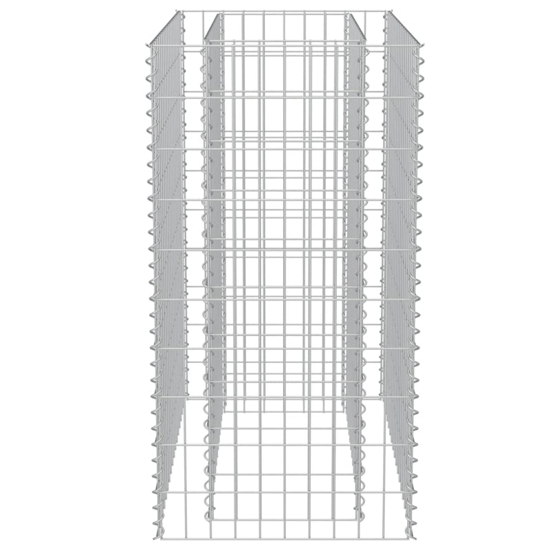 vidaXL Gabion Raised Bed Galvanised Steel 90x50x100 cm