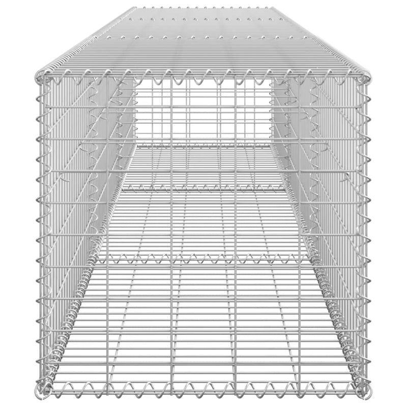 vidaXL Gabion Wall with Covers Galvanised Steel 300x50x50 cm
