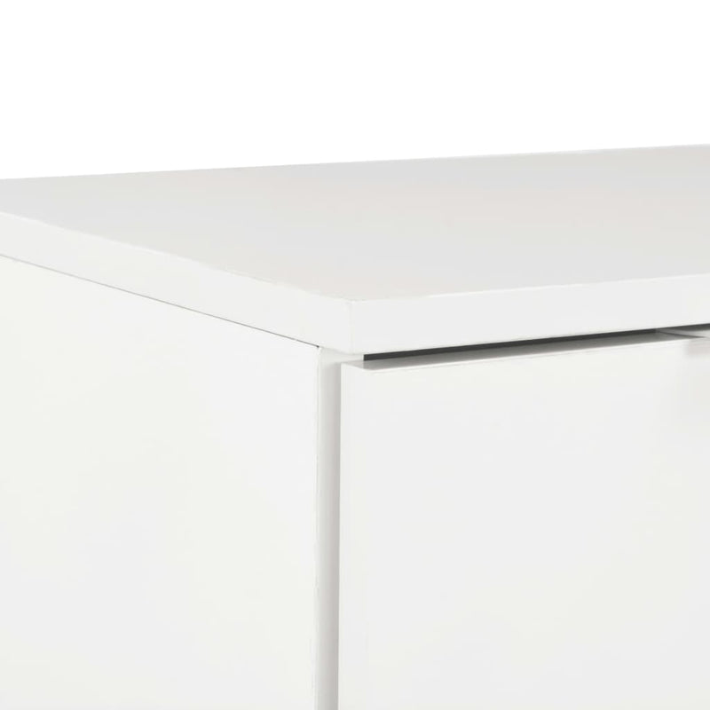 vidaXL Sideboard High Gloss White 71x35x80 cm Engineered Wood