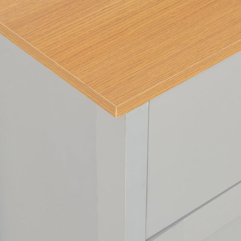vidaXL Sideboard Grey 112x35x81 cm