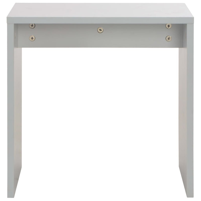 vidaXL Dressing Table with Mirror and Stool Grey 104x45x131 cm