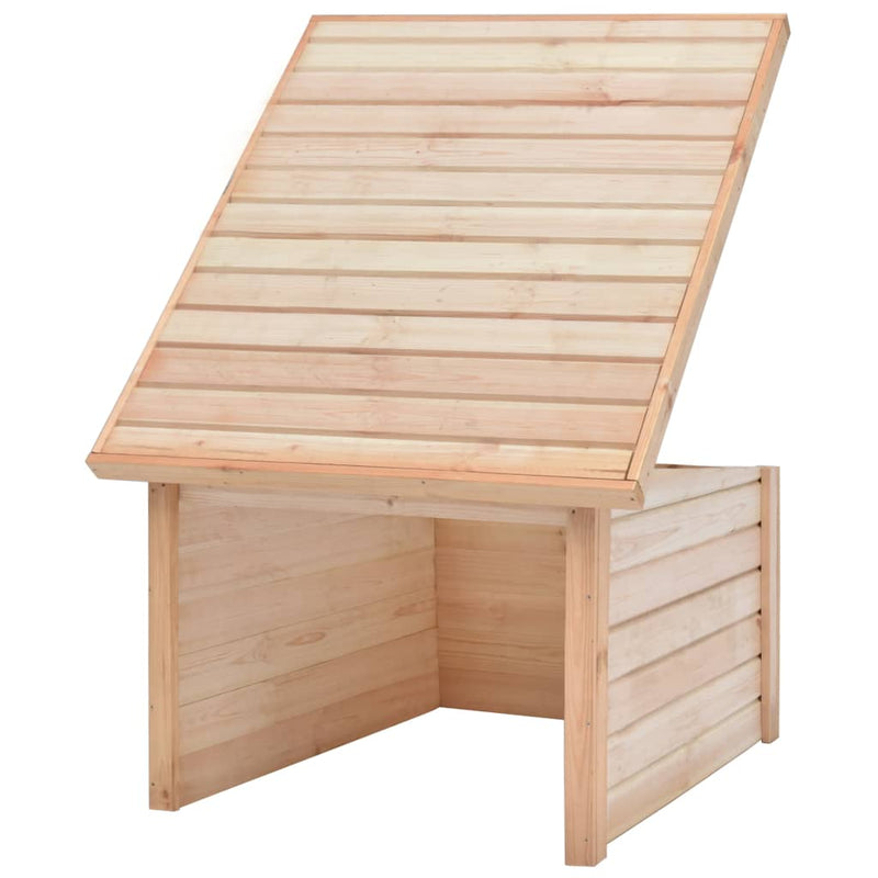 vidaXL Lawn Mower Garage 92x104x59.5 cm Solid Pine Wood 19 mm