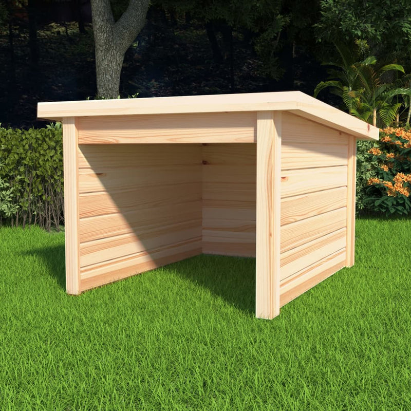 vidaXL Lawn Mower Garage 92x104x59.5 cm Solid Pine Wood 19 mm