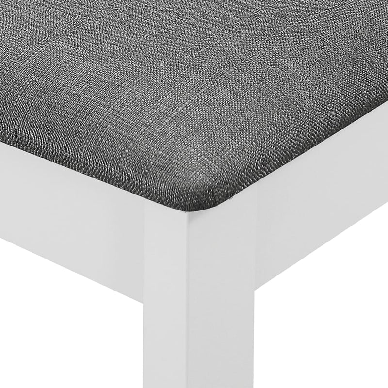 vidaXL Dining Chairs with Cushions 6 pcs White Solid Wood