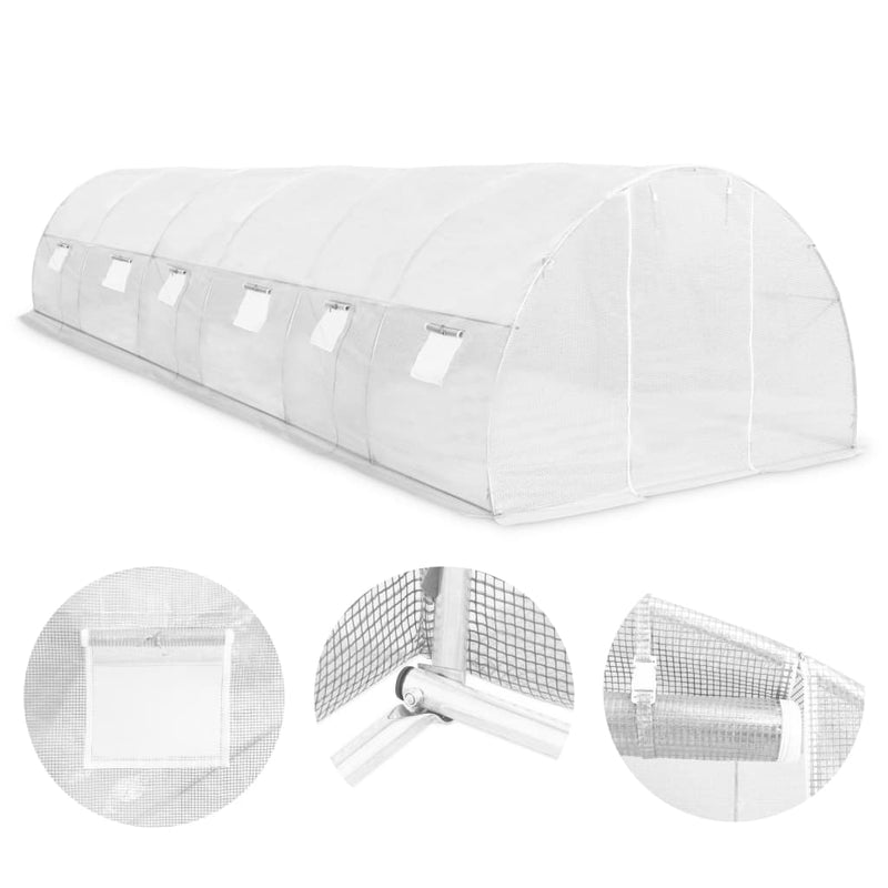 vidaXL Greenhouse 27 m² 900x300x200 cm