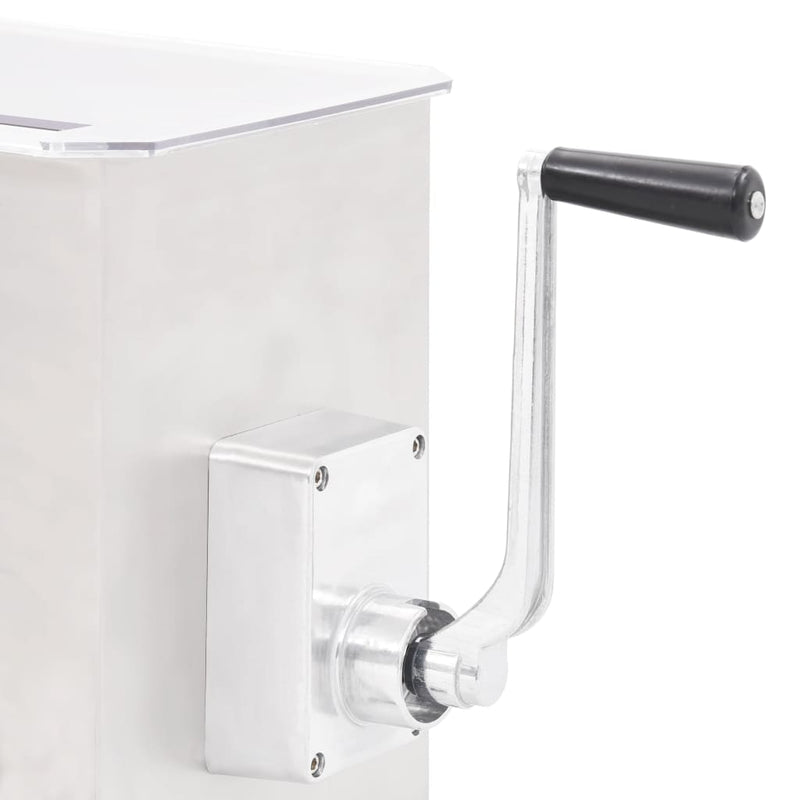 vidaXL Meat Mixer with Gear Box Silver Stainless Steel