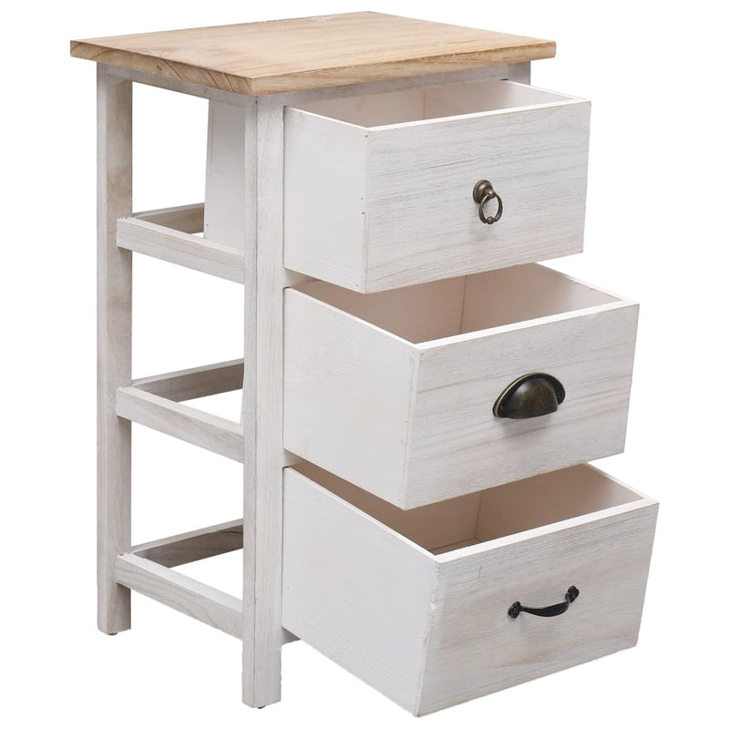 vidaXL Side Cabinet 35x25x57 cm Paulownia Wood