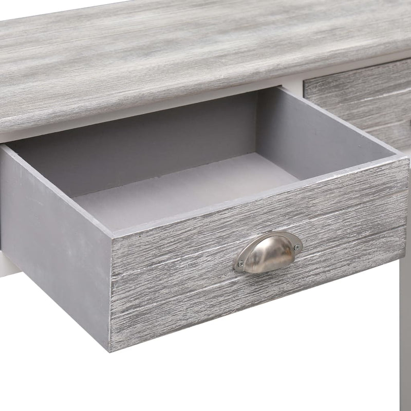 vidaXL Console Table Grey 90x30x77 cm Wood