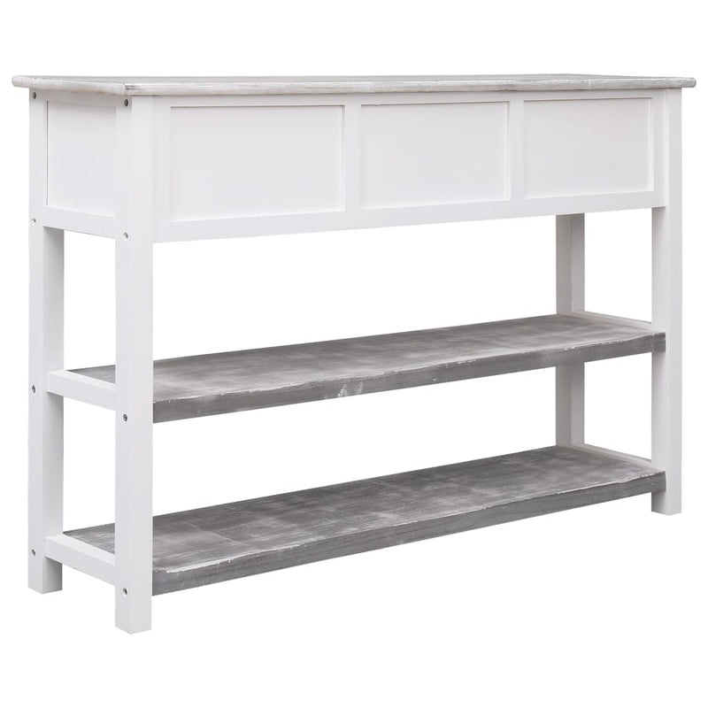vidaXL Sideboard Antique Grey 115x30x76 cm Wood