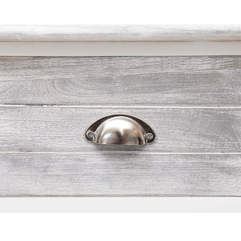 vidaXL Sideboard Antique Grey 115x30x76 cm Wood