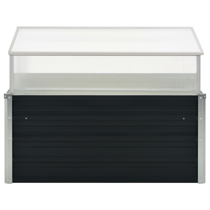 vidaXL Greenhouse Anthracite 100x100x77 cm Galvanised Steel