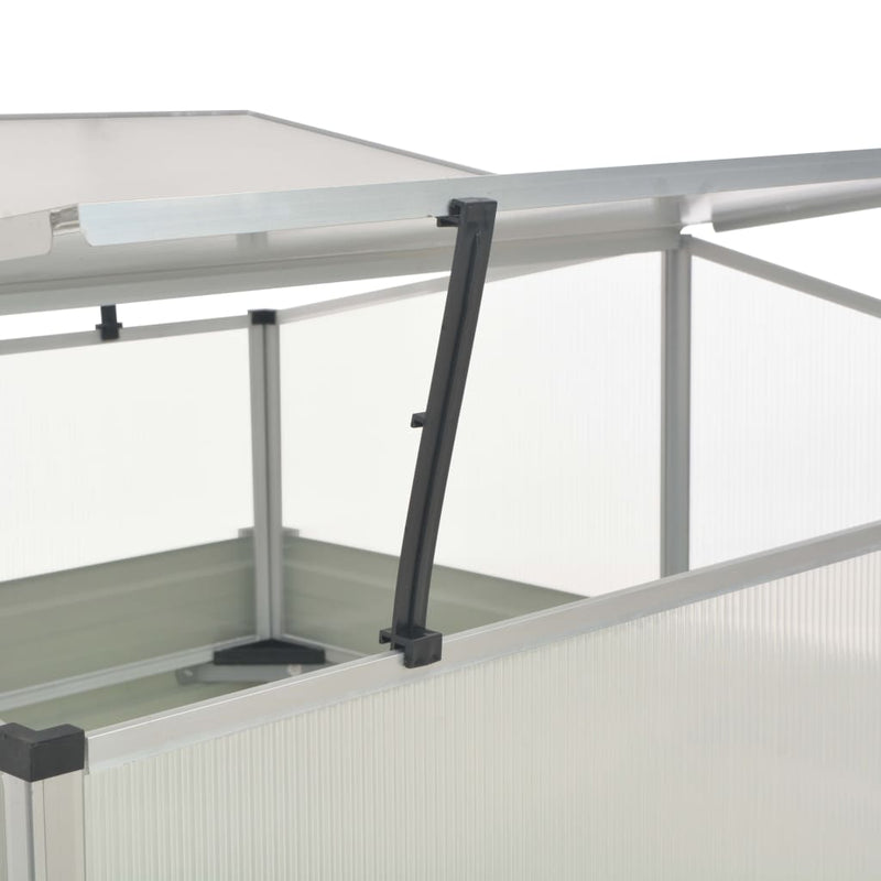 vidaXL Greenhouse Anthracite 100x100x77 cm Galvanised Steel