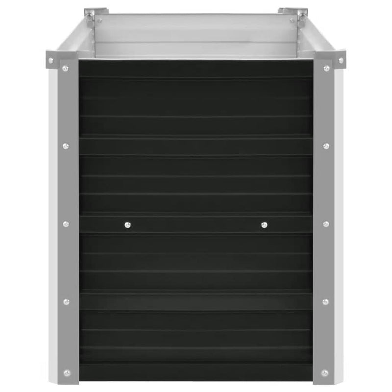 vidaXL Garden Raised Bed Anthracite 160x40x45 cm Galvanised Steel