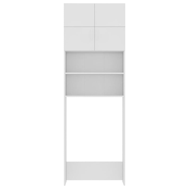 vidaXL Washing Machine Cabinet White 64x25.5x190 cm Engineered Wood