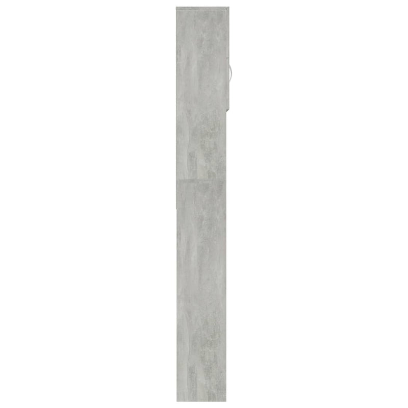 vidaXL Washing Machine Cabinet Concrete Grey 64x25.5x190 cm Engineered Wood
