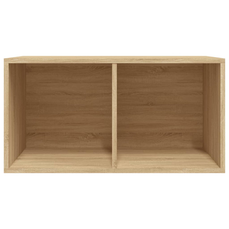 vidaXL Vinyl Storage Box Sonoma Oak 71x34x36 cm Engineered Wood