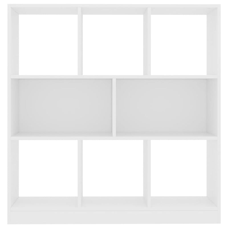 vidaXL Book Cabinet White 97.5x29.5x100 cm Engineered Wood