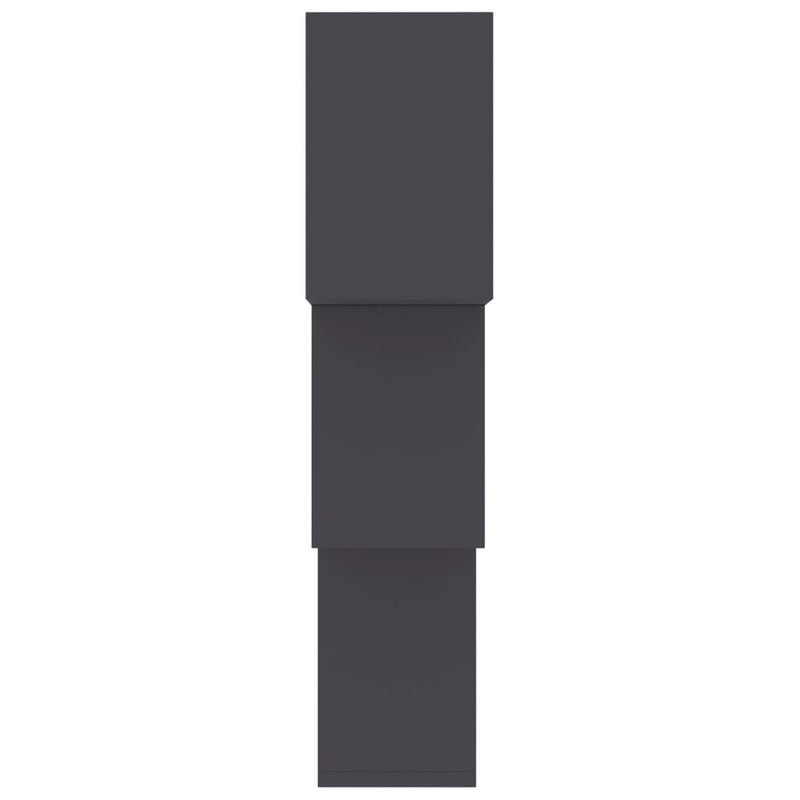 vidaXL Cube Wall Shelves Grey 68x15x68 cm Engineered Wood