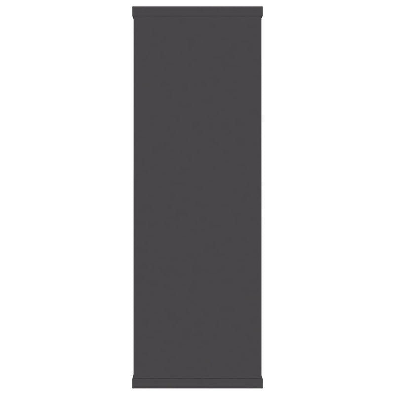 vidaXL Wall Shelves Grey 104x20x58.5 cm Engineered Wood