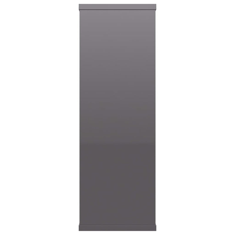 vidaXL Wall Shelves High Gloss Grey 104x20x58.5 cm Engineered Wood