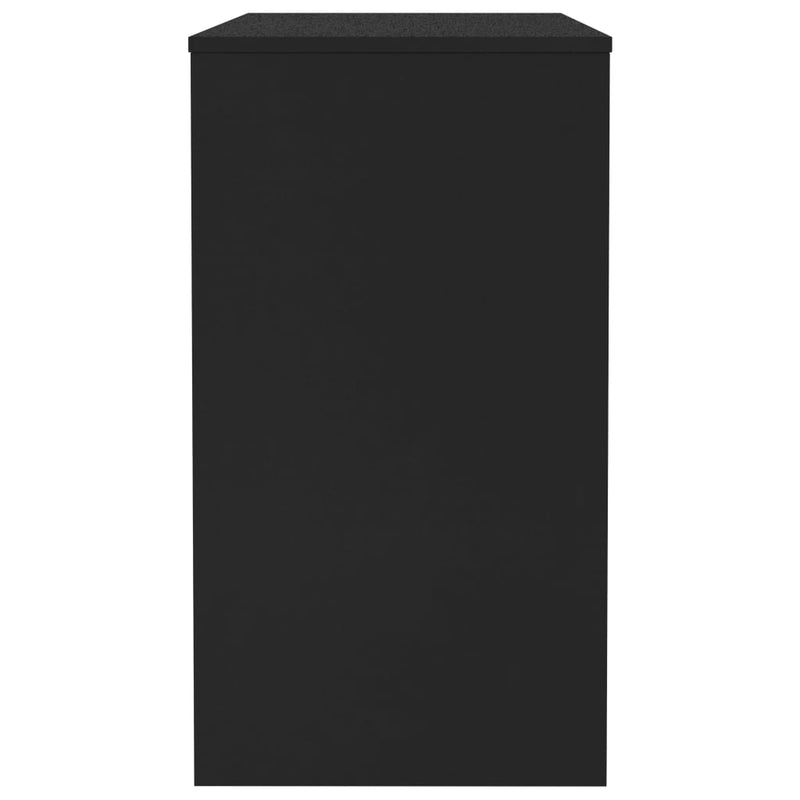 vidaXL Desk Black 90x40x72 cm Engineered Wood