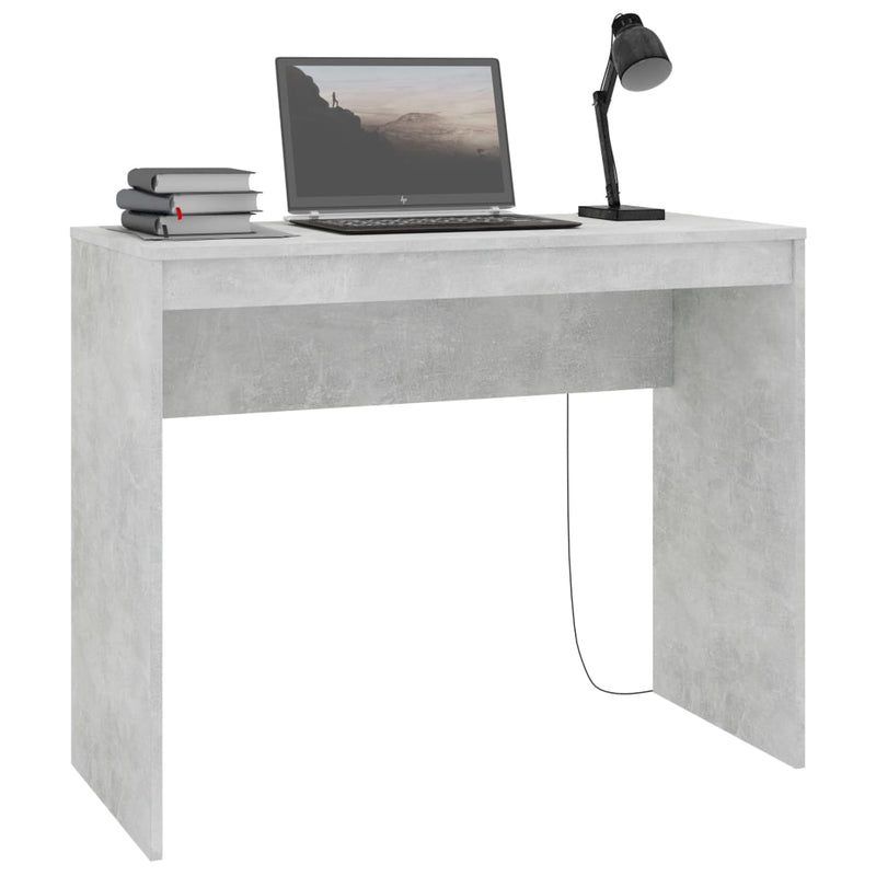 vidaXL Desk Concrete Grey 90x40x72 cm Engineered Wood
