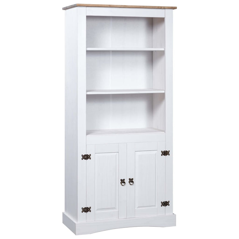 vidaXL Cupboard Mexican Pine Corona Range White 80x40x170 cm
