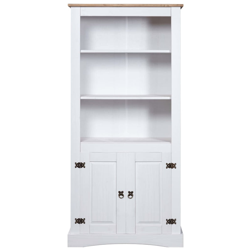 vidaXL Cupboard Mexican Pine Corona Range White 80x40x170 cm