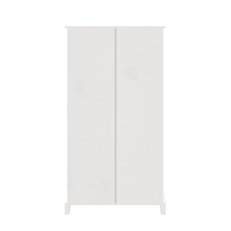 vidaXL 4-Tier Bookcase Mexican Pine Corona Range White 80x29x150 cm