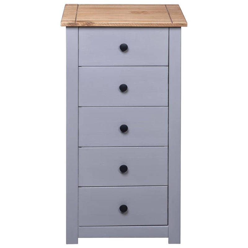 vidaXL Sideboard Grey 46x40x89 cm Pine Panama Range