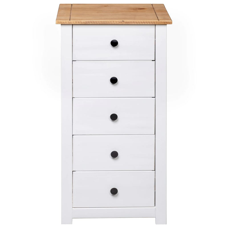 vidaXL Sideboard White 46x40x89 cm Pine Panama Range