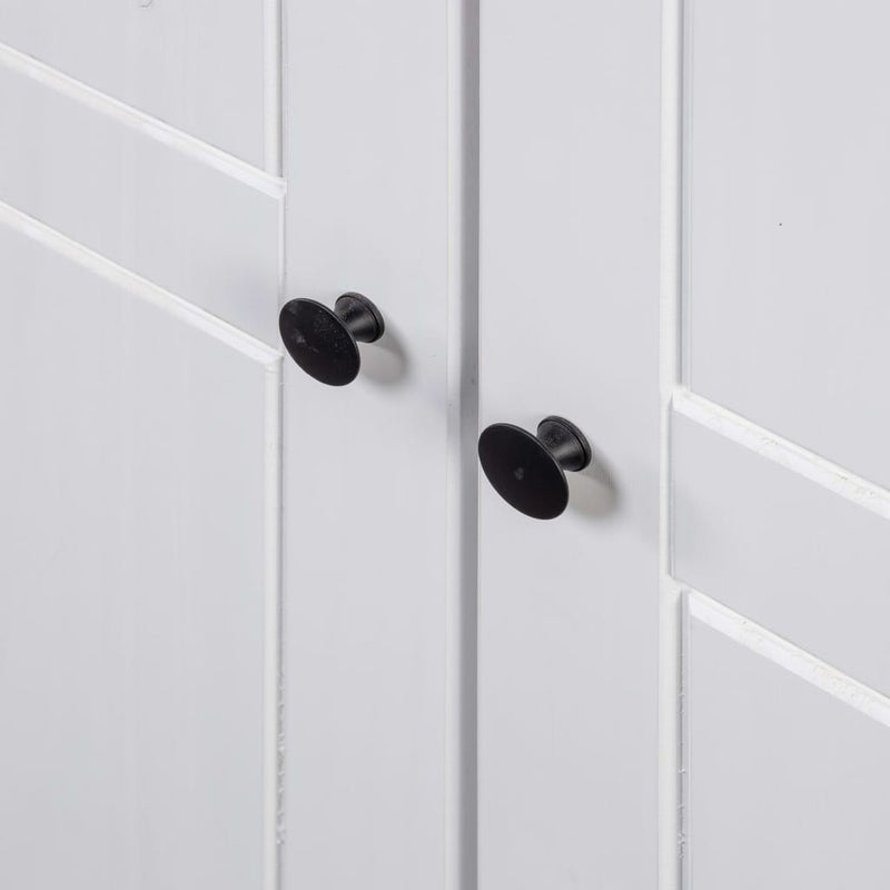 vidaXL 3-Door Wardrobe White 118x50x171.5 cm Pine Panama Range