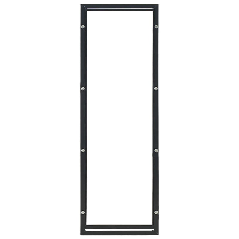 vidaXL Firewood Rack Black 50x20x150 cm Steel