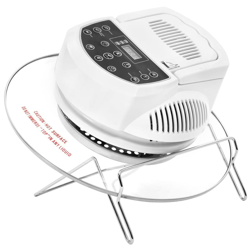 vidaXL Halogen Convection Oven with Extension Ring and Digital Timer 1400 W 17 L