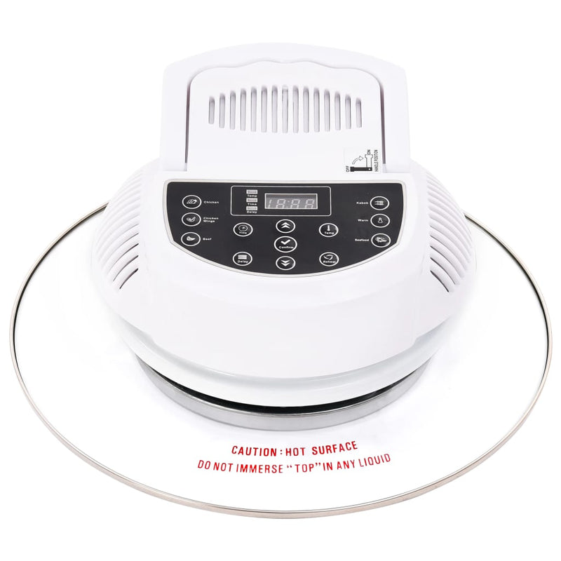 vidaXL Halogen Convection Oven with Extension Ring and Digital Timer 1400 W 17 L