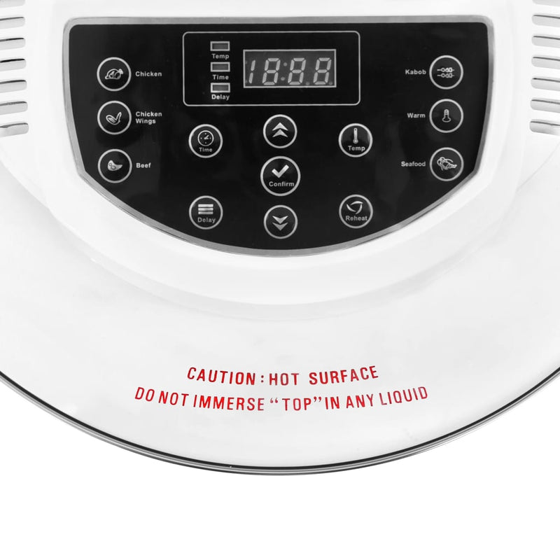 vidaXL Halogen Convection Oven with Extension Ring and Digital Timer 1400 W 17 L