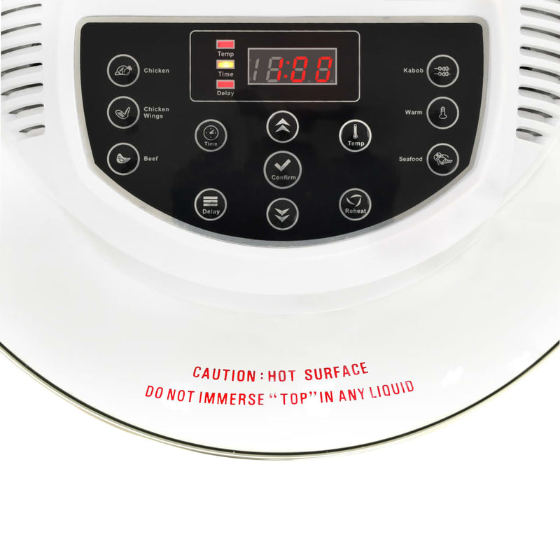 vidaXL Halogen Convection Oven with Extension Ring and Digital Timer 1400 W 17 L