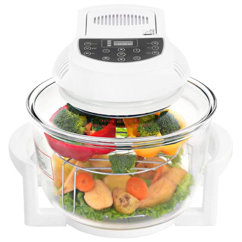 vidaXL Halogen Convection Oven with Extension Ring and Digital Timer 1400 W 17 L