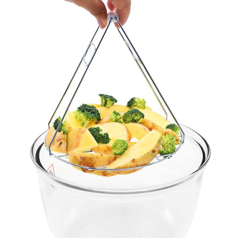 vidaXL Halogen Convection Oven with Extension Ring and Digital Timer 1400 W 17 L