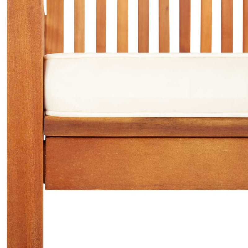 vidaXL Garden Dining Chair with Cushion Solid Acacia Wood