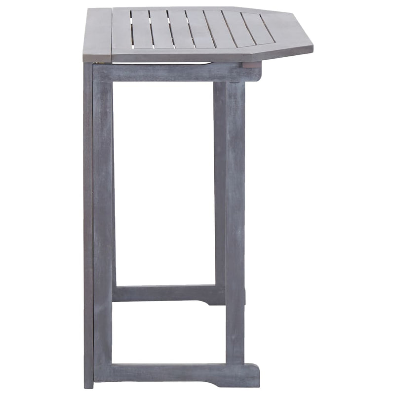 vidaXL Folding Balcony Table 90x50x74 cm Solid Acacia Wood