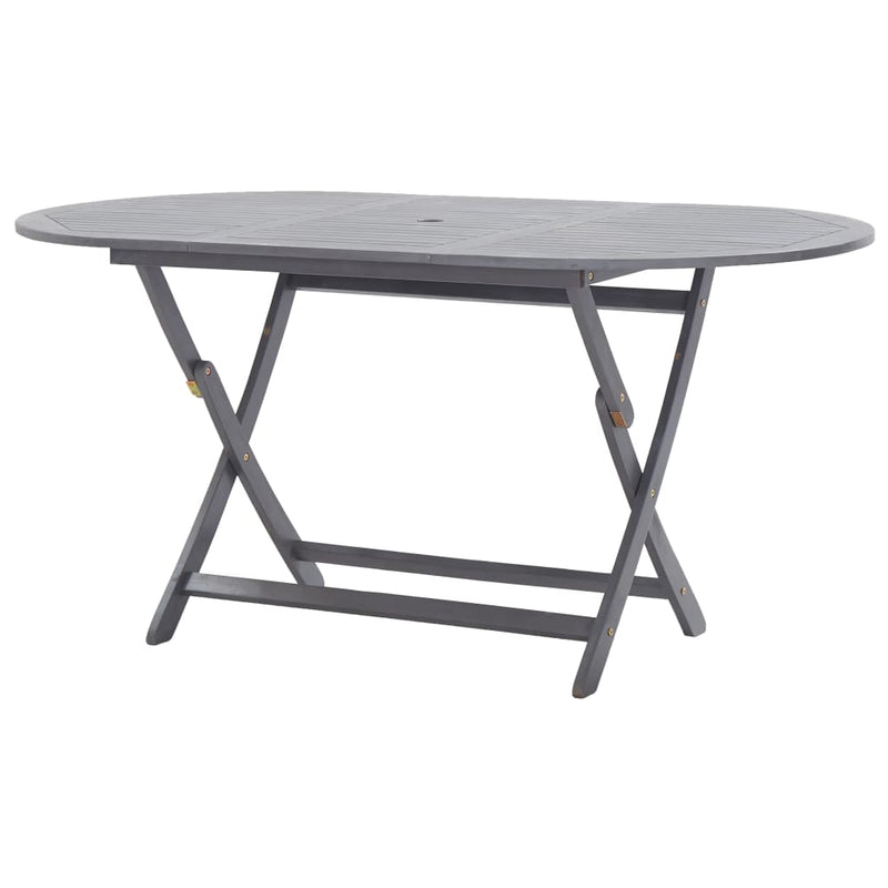 vidaXL Folding Garden Table 160x85x75 cm Solid Acacia Wood