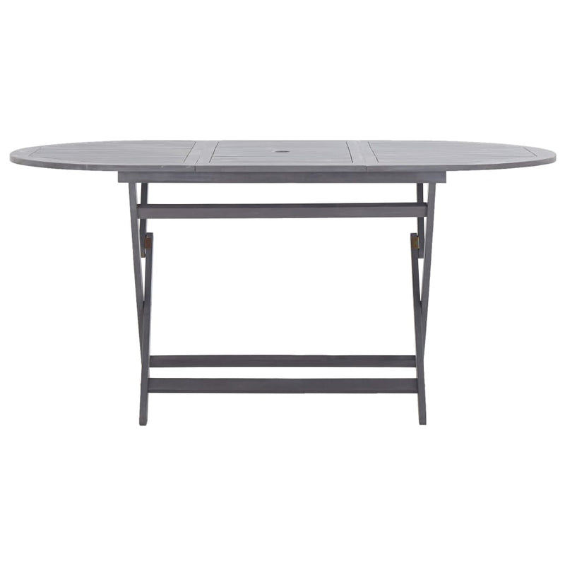 vidaXL Folding Garden Table 160x85x75 cm Solid Acacia Wood