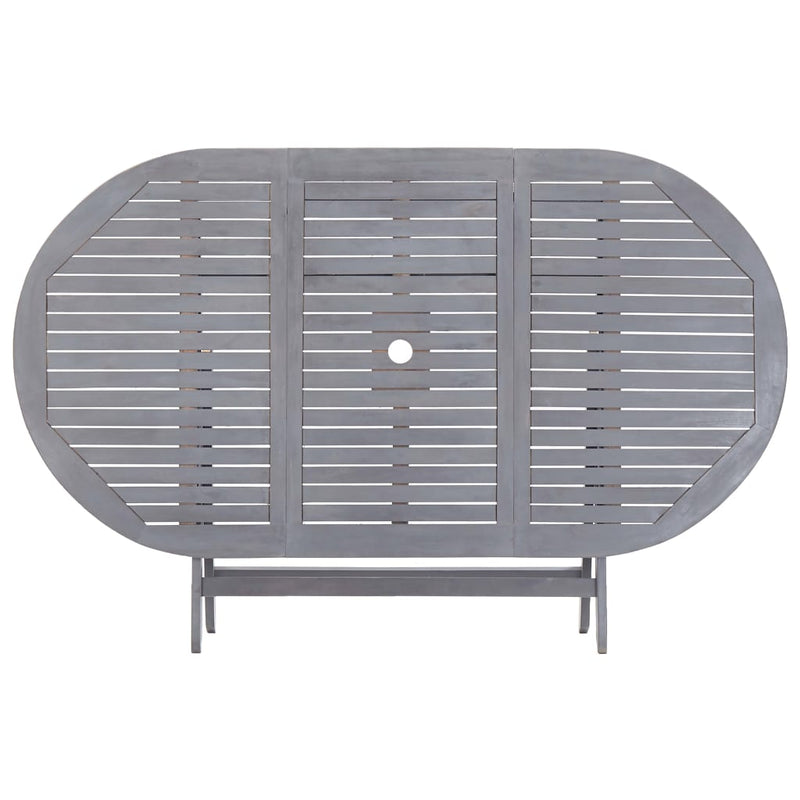 vidaXL Folding Garden Table 160x85x75 cm Solid Acacia Wood
