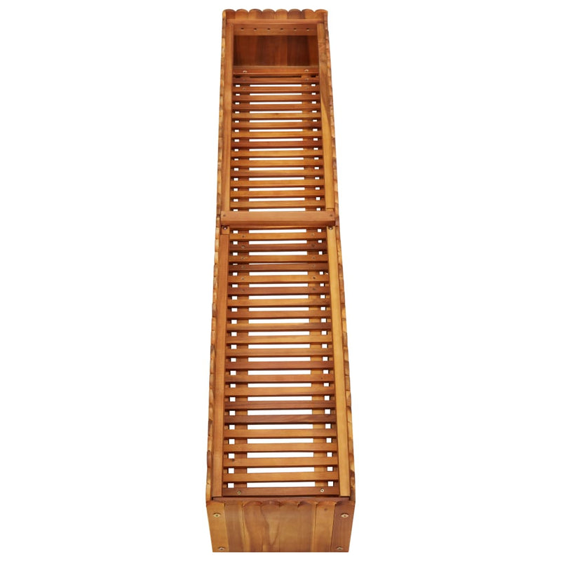 vidaXL Garden Raised Bed 150x30x25 cm Solid Acacia Wood